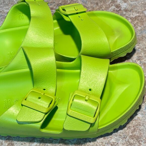 Birkenstock Arizona Essentials Green EVA Slip On Slide Sandals Size 39 - Picture 6 of 12